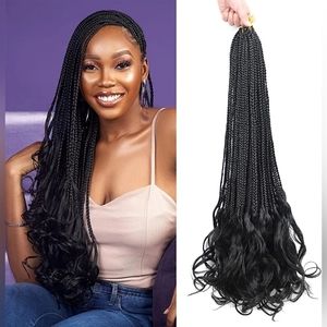22 Inches French Curl Crochet Braids Hair Pre-Looped French Curly Hair Goddess